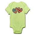 thumbnail image 1 of CafePress - Patriotic Peace Sign And USA Flag Infant Bodysuit - Baby Light Bodysuit, 1 of 1
