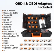 Foxwell GT75 Advanced Automotive Bi-directional Diagnostic Scan Tool OBD2 Scanner All System Car Scanner 33+ Maintenance Reset Services ECU Reset Active Test Bluetooth OBDII EOBD Code Reader Tablet
