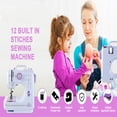 thumbnail image 2 of XEENSO 12 Stitches Mini Sewing Machine Portable Multifunctional Household Sewing Machines for Adults and Kids Beginners, 2 of 12