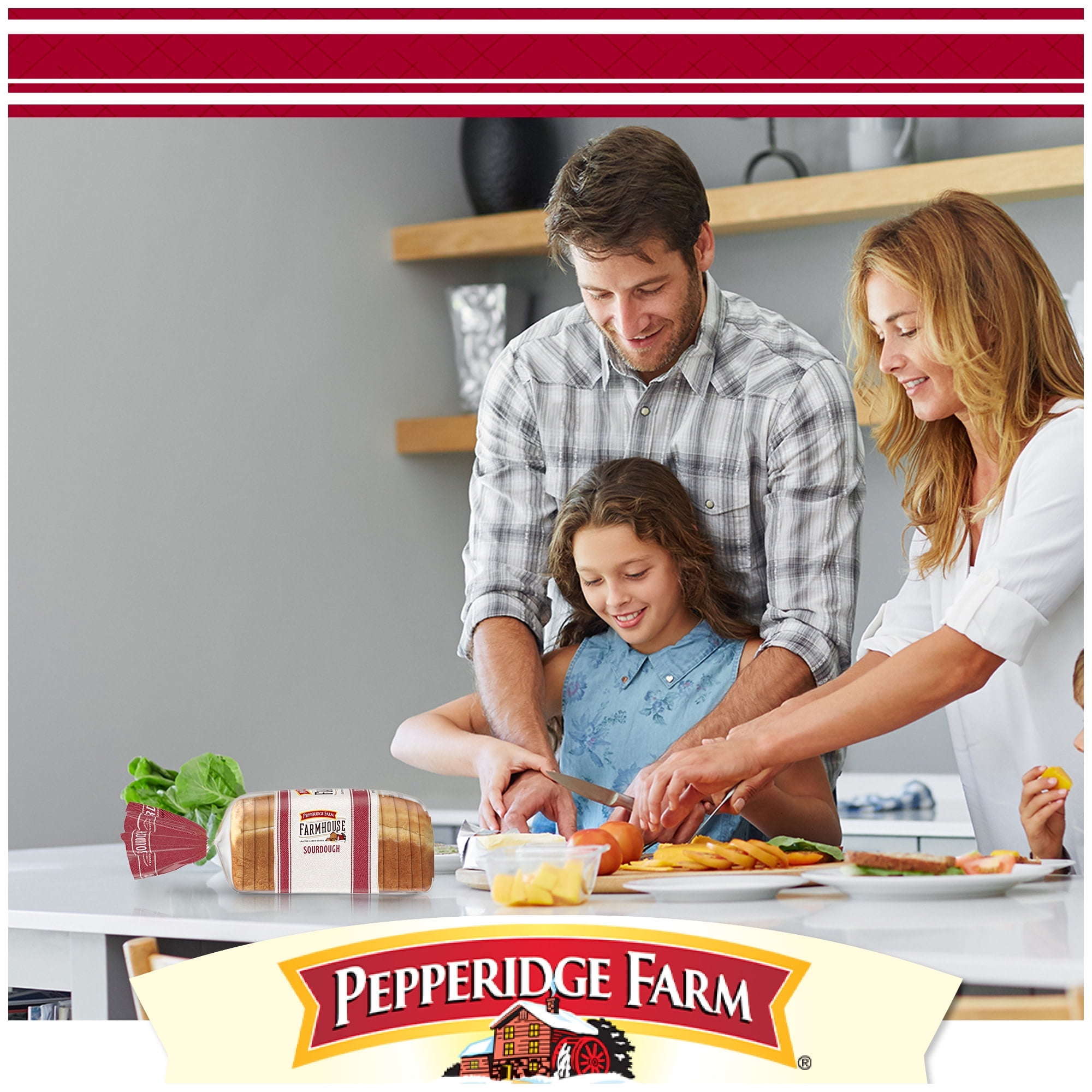 Pepperidge Farm Farmhouse Sourdough Bread 24 oz Loaf (Pack of 3)