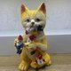 thumbnail image 5 of Cat Eats Gnome Series Garden Gnome Ornament Set Doll Decorative Props, 5 of 5