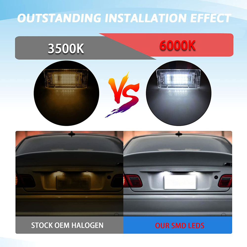 Applicable to License Plate Light for BMW 3 Series E46 98-2005