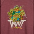 thumbnail image 3 of Teenage Mutant Ninja Turtles - Rebel Road Group - Women's Lightweight French Terry Long Sleeve Shirt, 3 of 5