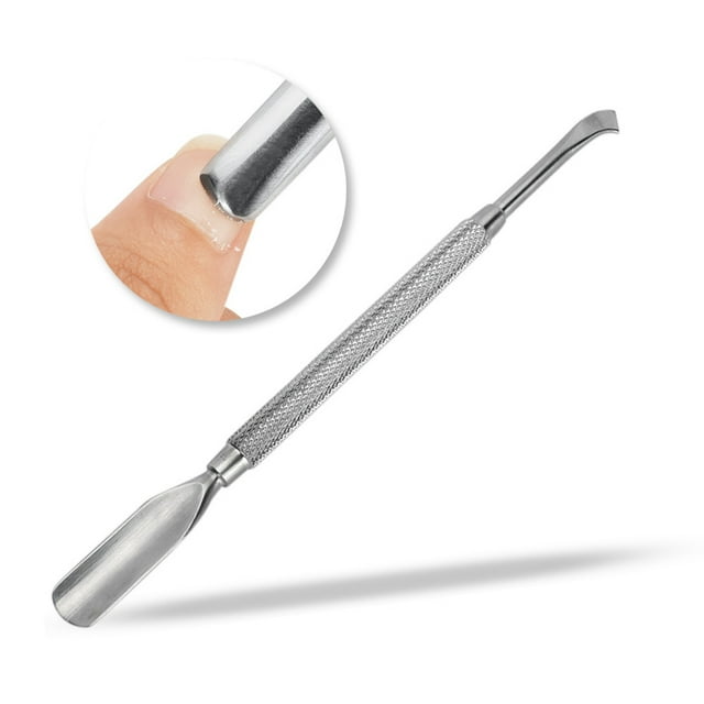 WHAMVOX Nail Cuticle Polisher 1Set Dual-end Dead Skin Nail Pusher for Professional and Personal Use