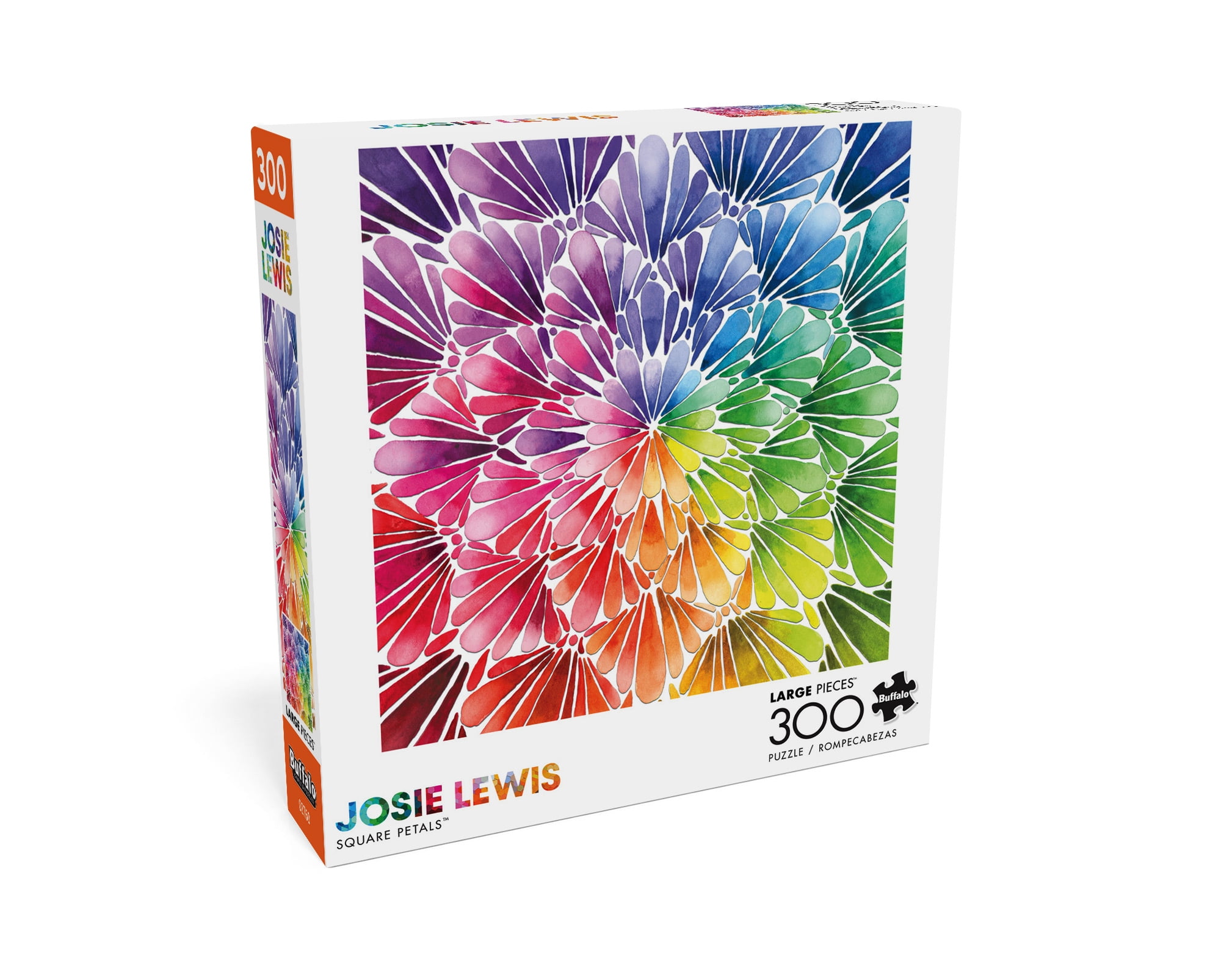 Buffalo Games 300-Piece Josie Lewis Square Petals Interlocking Jigsaw Puzzle