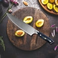 thumbnail image 4 of Chef Knife 8inch Professional Kitchen Cleaver Knife Ultra Sharp,German Stainless Steel Knives with Gift Box,Full Tang Chef Butcher Chopping Meat Slicer, 4 of 7