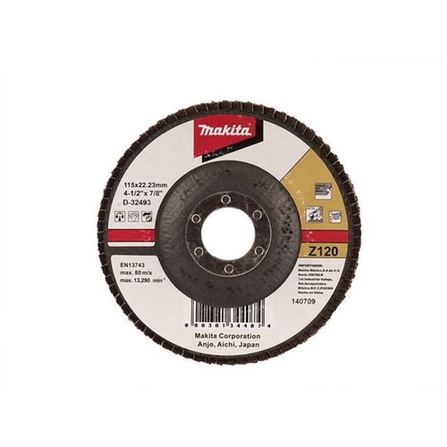 Multidisco De Lija Grano 120 Tamaño 4-1/2 Makita D32493 Makita D32493
