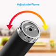 thumbnail image 4 of Lighter, Rotatable Multipurpose Torch Lighters Adjustable Butane Lighter Jet Flame Portable Refillable for Grill BBQ Candle Camping [Gas Not Include], 4 of 7