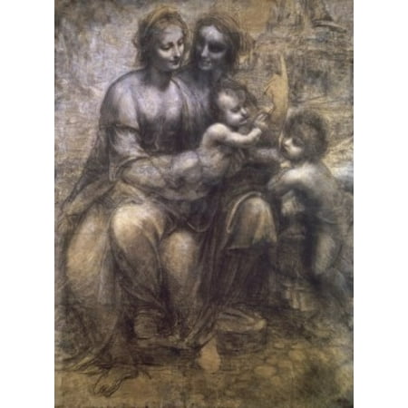 Virgin and Child with St Anne and Infant St John the Baptist...