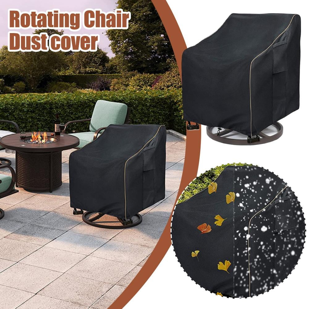 2 Pack Patio Chair Covers, Heavy Duty Waterproof Outdoor Swivel Lounge Chair Covers, 30" W x 34" D x 38.5" H, All-Weather Protection for Rocking Furniture