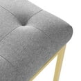 thumbnail image 6 of Modway Privy 18.5" Stainless Steel Polyester Dining Accent Chair in Gold/Gray, 6 of 7