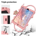 thumbnail image 6 of Kids Case for iPad 9th 8th 7th Generation 10.2 inch ,Light Weight Shock Proof Handle Friendly Convertible Stand Protective Kids Case for iPad 10.2 inch 9th 8th 7th Generation 2021 2020 2019,Rosegold, 6 of 7