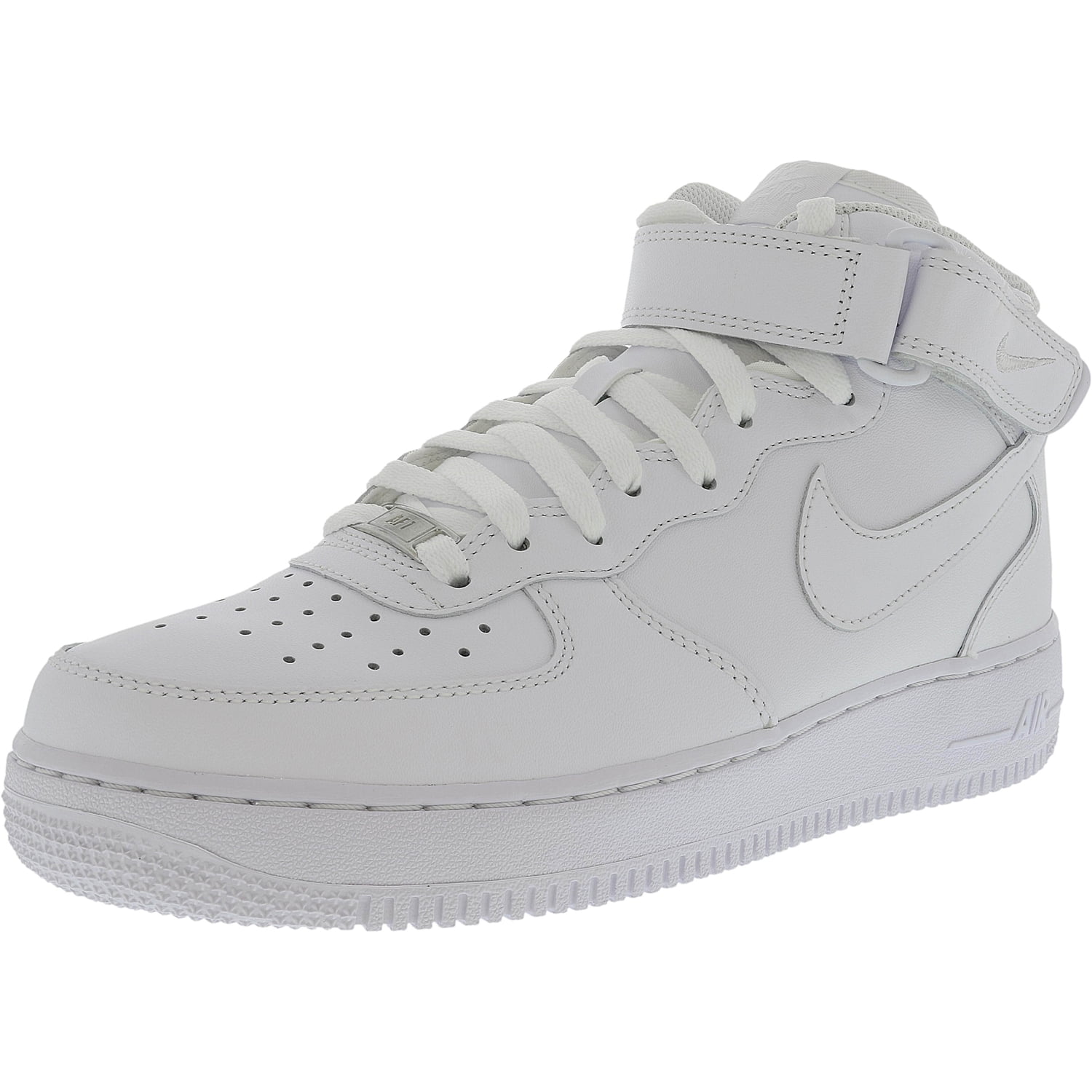 mid rise white air force ones