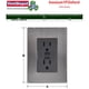 thumbnail image 3 of Placa Duplex Inoxium1FOxford 1Pza Contacto Duplex Falla Tierra 125-250VCA 15A 50/60Hz Plateado/Oxford Acero Inoxidable/P, 3 of 3