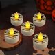 thumbnail image 5 of Paquete de 12 velas LED de té para Halloween | Faroles fantasma de calabaza sin llama con temporizador | Decoraciones seguras a pilas para la mesa y el hogar, 5 of 6
