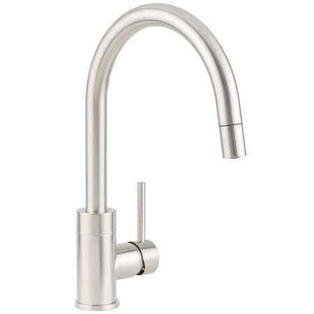 Miseno Mno003l Mia 1.8 GPM Single Hole Pull Down Kitchen Faucet - Stainless Steel