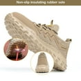 thumbnail image 4 of Safety Trainers Slip Resistant Steel Toe Cap Trainers for Men Women Safety Shoes Breathable Comfortable Work Shoes Puncture Proof, 4 of 9