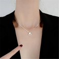 thumbnail image 2 of Simple Design Alloy Collarbone Necklace Girls Party Wedding Alloy Collarbone Ceremony Portable Triangular Pendant Neck Jewellery, 2 of 8