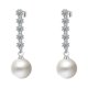 thumbnail image 1 of Pendientes de perlas Qarigey 2 piezas para mujer joyería regalo elegante, 1 of 6