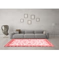 thumbnail image 3 of Ahgly Company Machine Washable Indoor Rectangle Oriental Red Traditional Area Rugs, 7' x 10', 3 of 4