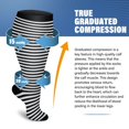 thumbnail image 3 of 3 Pairs Copper Compression Socks for Plus Size Women & Men Circulation 20-30 mmHg Knee High- Better Blood Flow, Swelling, Best Support for Medical, Running, Nursing, 3 of 7