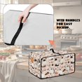 thumbnail image 5 of Renewold Countertop Appliance Cover for Toaster Oven with Accessory Pockets, Dust-Proof Stain-Resistant Home Kitchen Decor Fits Machine Up to 22.5 x 18.5 x 13 Inches, Siamese Cat Dessert, 5 of 7