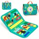 thumbnail image 1 of Montessori Toys Busy Board For Toddlers, 20 In 1 Early Education Learning Toys, Activity Board Improves Basic Skills Fine Motor Skills Sensory Toys Gifts For Kids Activities Airplane Travel, 1 of 4