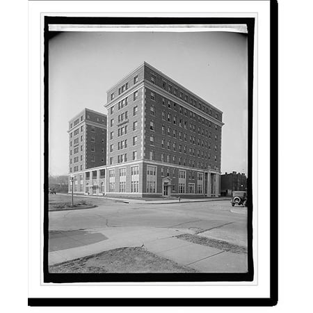 Historic Print, Potomac Park Apartments, 21st and C Sts., N.W., Washington, D.C.], 16" x 20"