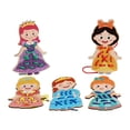 thumbnail image 4 of TISHITA Lacing Cards Gift for Boys Girls Wood Early Development Lacing Playing Games Style C, 4 of 8