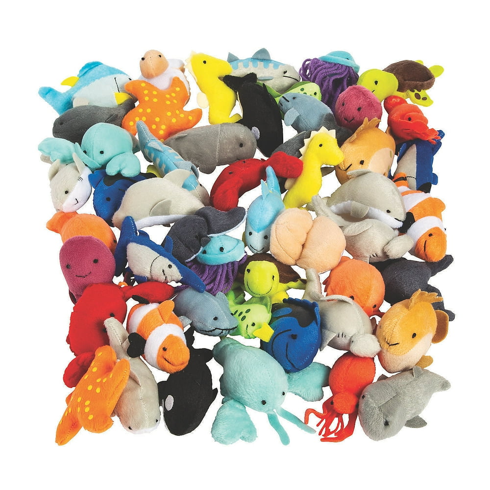 Plush Mini Sea Life Assortment - Toys - 50 Pieces - Walmart.com ...