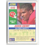 1990 Score Football Card #440 Deron Cherry Kansas City Chiefs