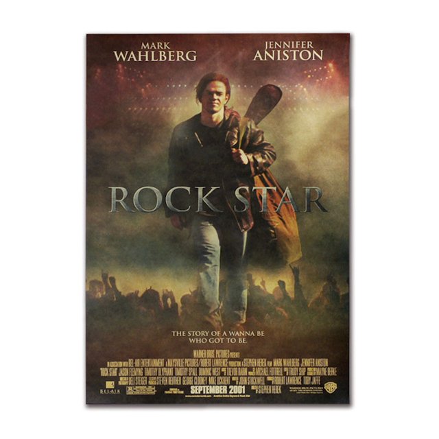 Póster para pared con diseño de anime de estrellas de rock, 51,5 x 36 cm