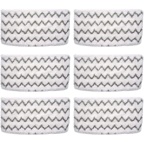 Home Times 6 Packs Replacement Steam Mop Pads for Shark Steam Mop Hard Floor Cleaner S1000WM S1000 S1000A S1000C Microfiber Refills