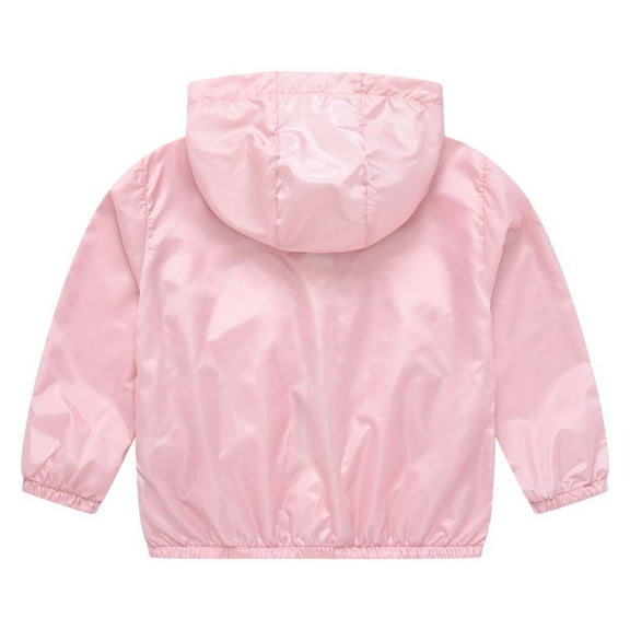 Vedolay Suit Jacket Baby Girls Chic Collarless Jackets Long Sleeve Winte Zippered Coat,Pink 5-6 Years