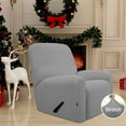 thumbnail image 2 of Easy-Going Jacquard Stretch Sofa Slipcover Non Slip Couch Cover, Recliner Size, Light Gray, 2 of 6