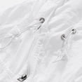 thumbnail image 6 of GUZOM Mens Oversized Hooded Windbreaker Jacket Lightweight Nylon Spandee Water Resistant Streetwear Zippered Pockets White XS-XXXXL,Size 3XL, 6 of 8