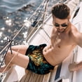 thumbnail image 2 of luoweisi Men's Beach Shorts Quick Dry Swim Trunks with Mesh Lining Leopard XL, 2 of 5