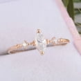 thumbnail image 3 of vylahjewellery Wedding and Rings Plated Rose Gold Marquise Cut Ring Moissanite Engagement Vintage Diamond Promise Ring for Her, 3 of 7