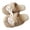 Brown, variant on Qingpeng Ladies Closed Toe Open Back Plush Slippers Soft Cozy House Shoes Comfortable Indoor Footwear with Playful Sheep Design for Home