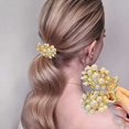 thumbnail image 6 of Sparkling Metal High Ponytail Clip Secure Fixing Hair Barrettes for Women Elegant Hairpin Accessories, 6 of 8