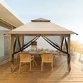 thumbnail image 7 of VINGLI Pop Up Canopy Tent 12 x 12ft with Removable 4 Meshwalls & Portable Rolling Carrying Bag, Patio Gazebo Party Tent Outdoor Folding Canopy Tent, 7 of 7