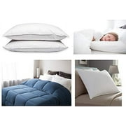 Hotel Feather And Down Queen Size Bed Pillow Set (2 Pack)