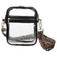 thumbnail image 1 of Bolso bandolera transparente, bolso transparente, neceser para mujer, bolso transparente aprobado por el estadio, 1 of 7