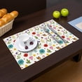 thumbnail image 2 of Placemat, Pioneer Flower Floral Print Pattern Place Mats Table Mat Set Of 2, PVC Washable Placemats for Party Kitchen Dining Decoration, 18x12 Inch, Fade Resistant, 2 of 6