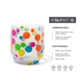thumbnail image 2 of Silipint: Stemless Wine Glasses 12oz: 2 Pack - Polka Dot - Silicone Unbreakable Cups, Hot & Cold Drinks, Dishwasher-Microwave-Freezer-Oven Safe, 2 of 5