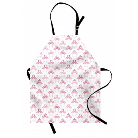 

Hawaii Apron Tropical Summer Birds Repetitive Pattern of Love Flamingos and Hearts Unisex Kitchen Bib with Adjustable Neck for Cooking Gardening Adult Size Pink and Pastel Pink by Ambesonne