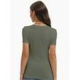 thumbnail image 6 of Women's Basic Solid Active Soft Short Sleeve Crew Neck Top T-Shirts, 6 of 6