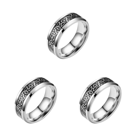 Qarigey Anillo de Compromiso de Joyería de Tamaños Múltiples Ancho Type7 NO7