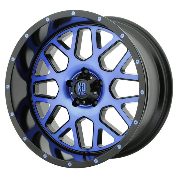 Xd Series grenade 20x9 6x135 18et 87.10mm satin black milled with blue