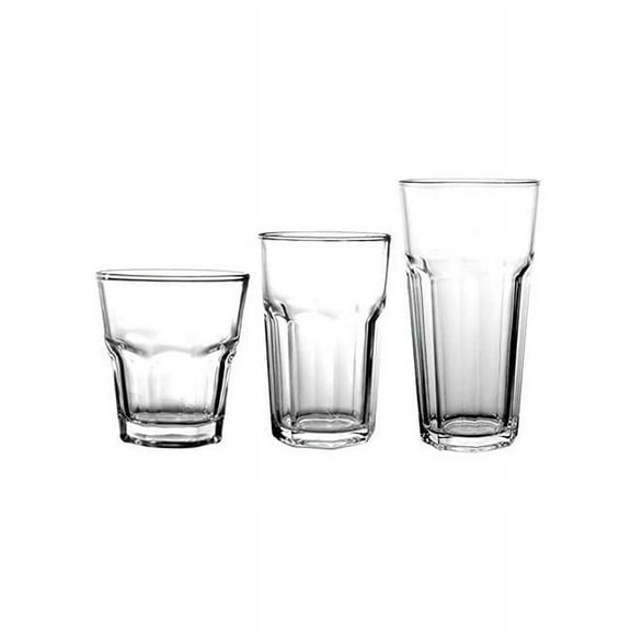 Glassware Set in three sizes - 18 Piece